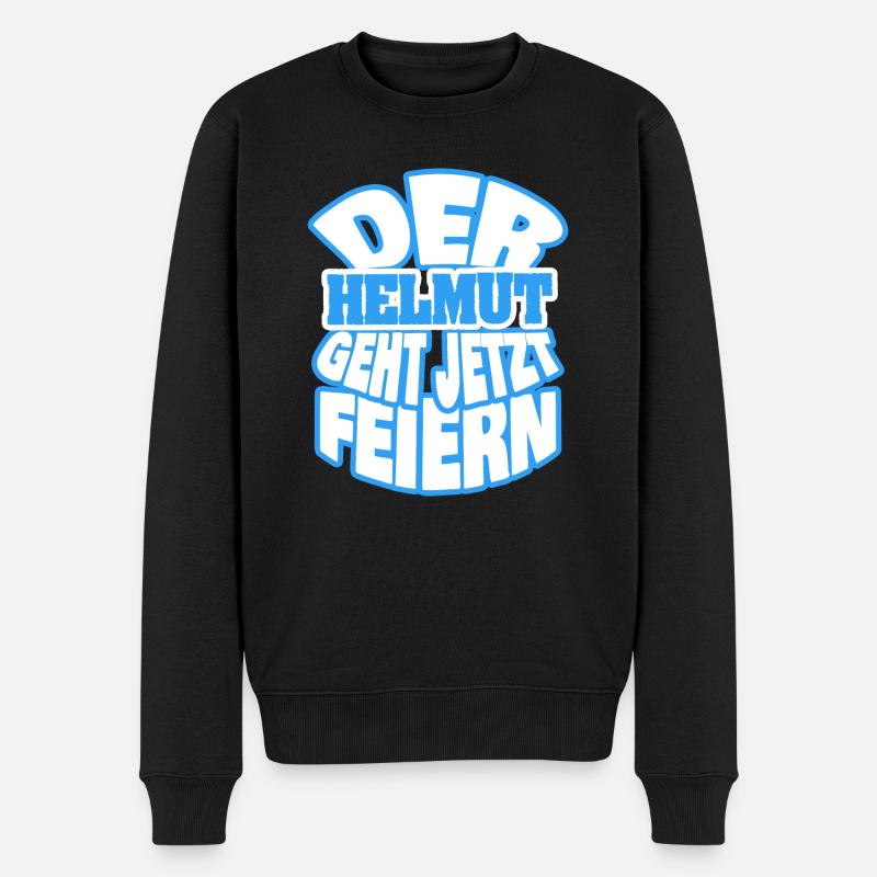 Geschenk für Helmut - Männer Premium Bio Pullover - Schwarz