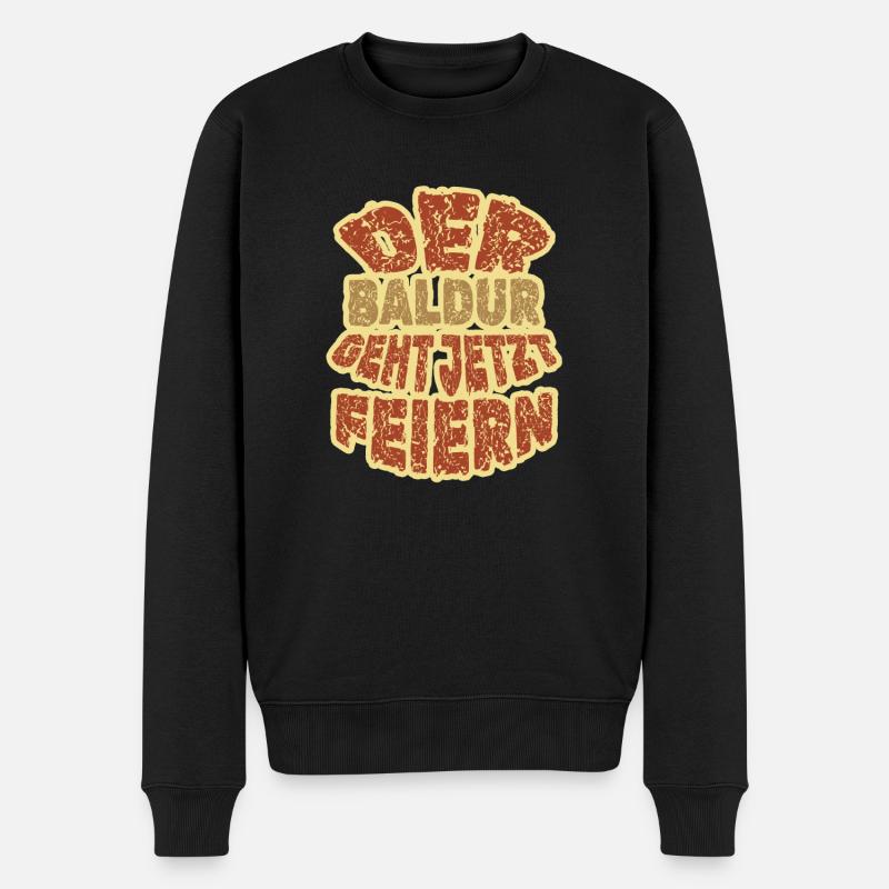 Geschenk für Baldur - Männer Premium Bio Pullover - Schwarz