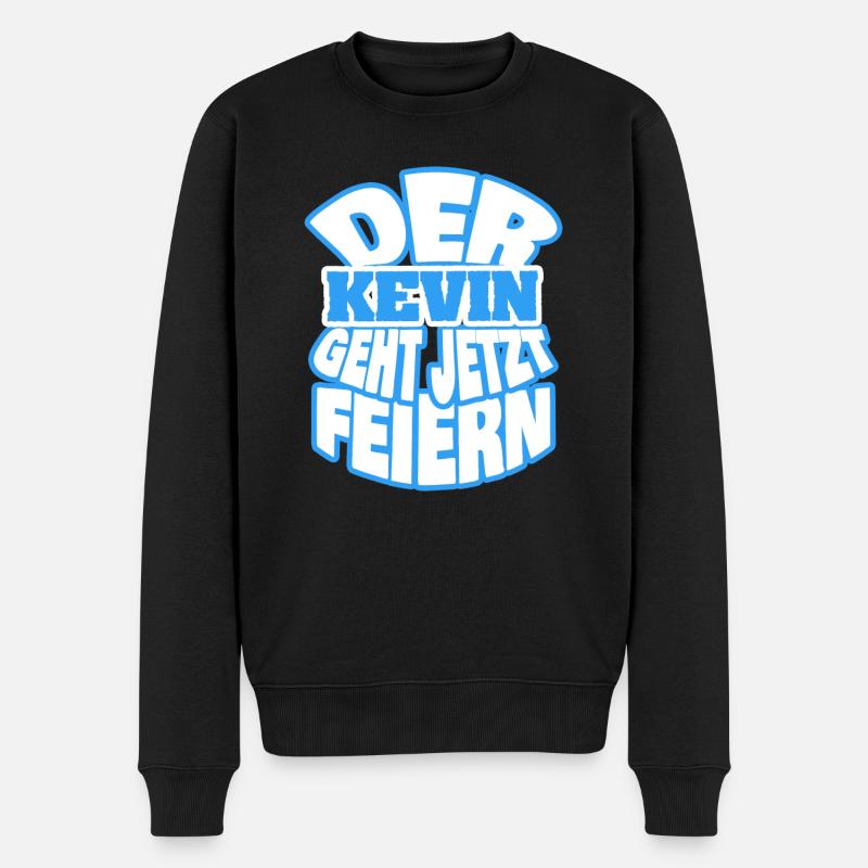 Geschenk für Kevin - Männer Premium Bio Pullover - Schwarz