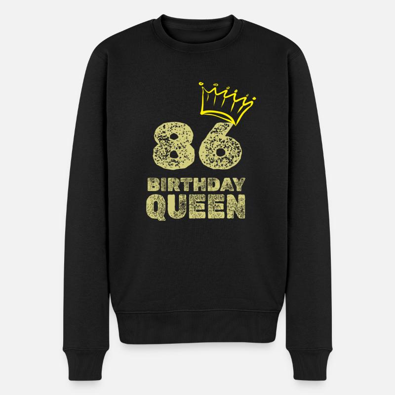 86 - Männer Premium Bio Pullover - Schwarz