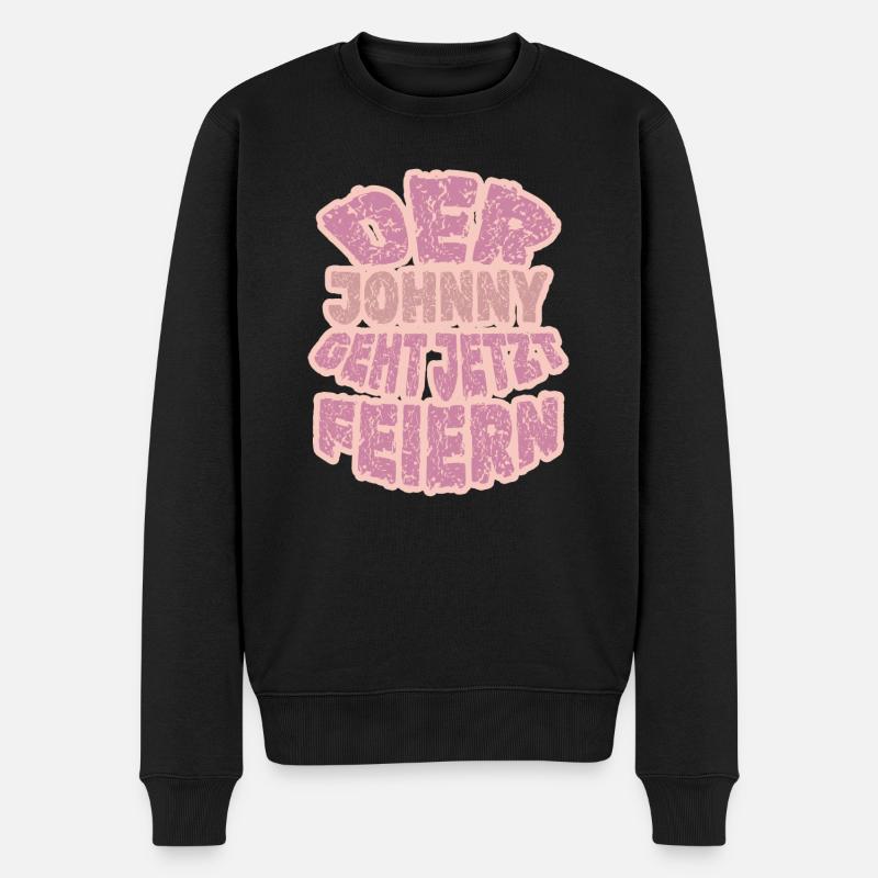 Johnny Johnny - Männer Premium Bio Pullover - Schwarz