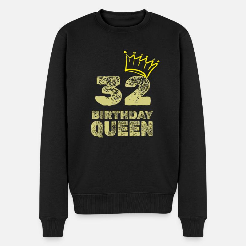 Alter 32 - Männer Premium Bio Pullover - Schwarz