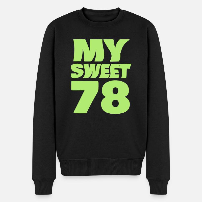 Süß 78 - Männer Premium Bio Pullover - Schwarz