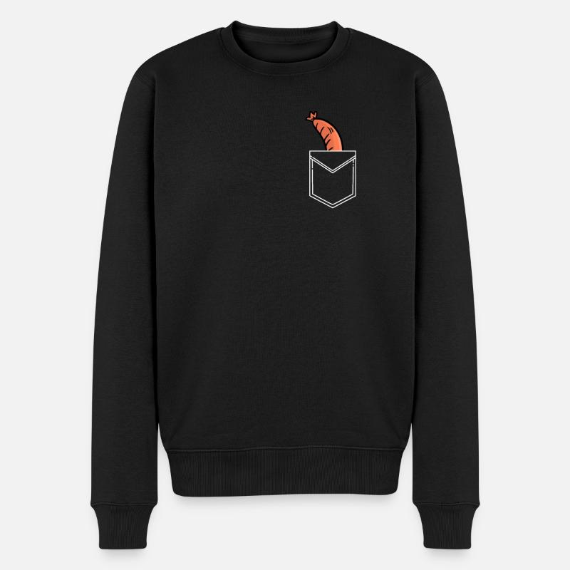 Wurst Tasche - Männer Premium Bio Pullover - Schwarz
