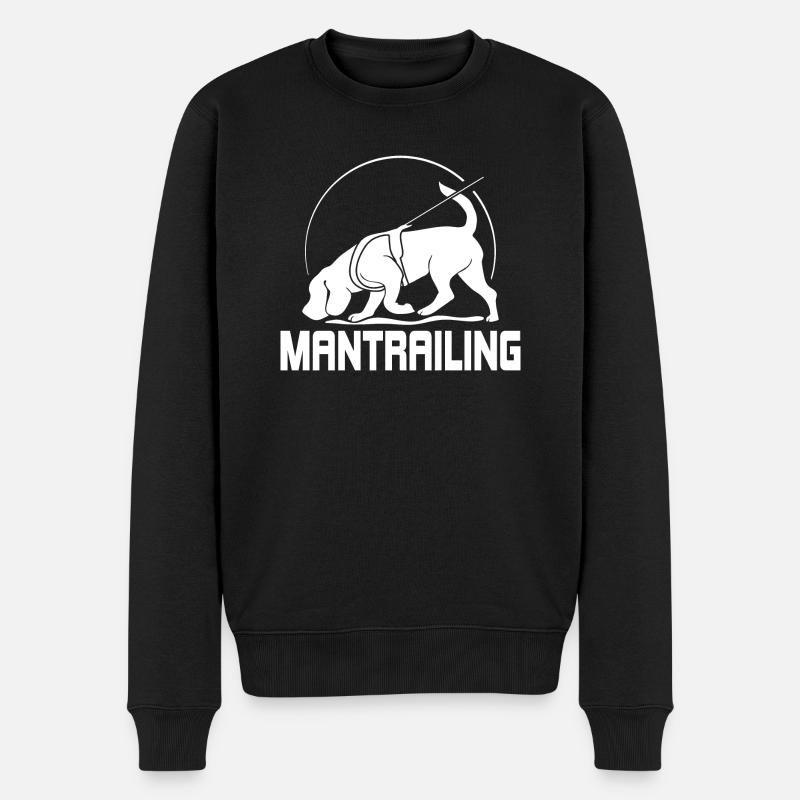 MANTRAILING Hundesport Suchhunde Hunde Hund - Männer Premium Bio Pullover - Schwarz