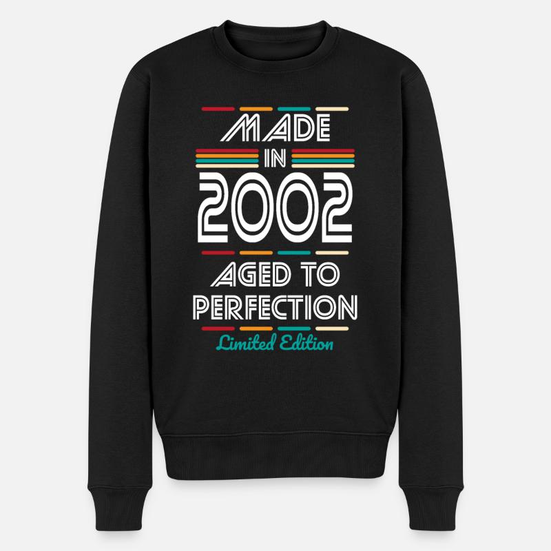 Anniversaire 20 ans - Fabriqué en 2002 - Pull Premium bio Homme - noir