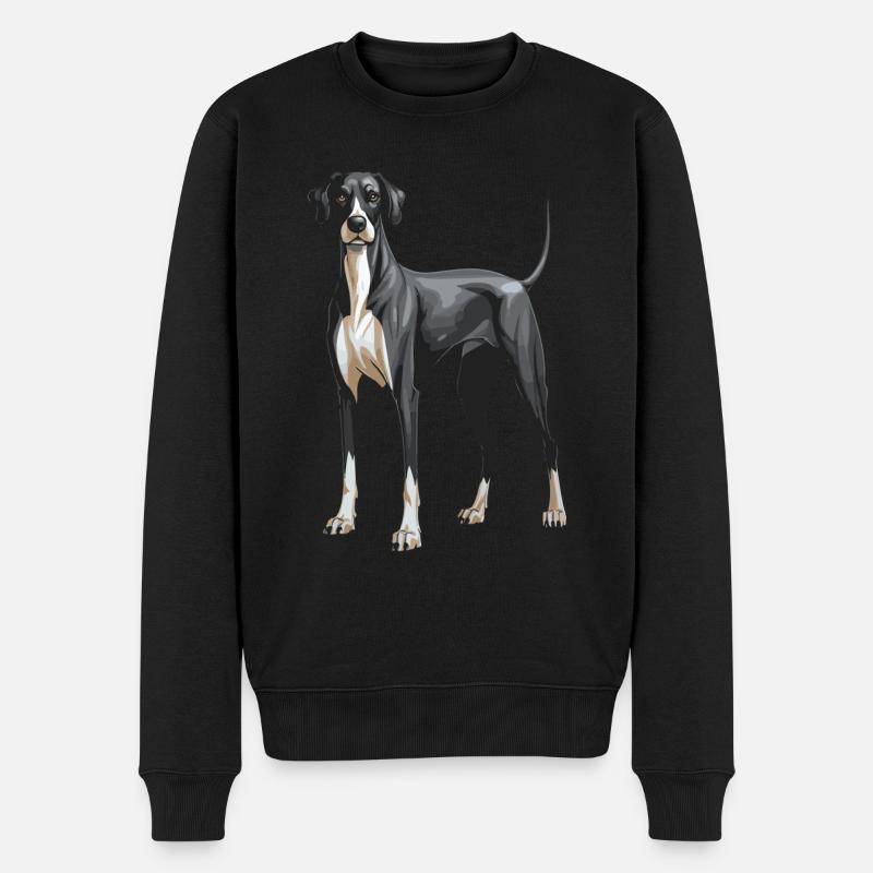 Chien Dogue Allemand - Pull Premium bio Homme - noir