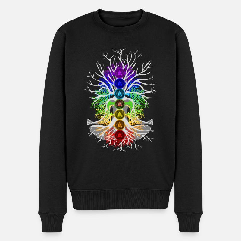Harmonie des chakras - Pull Premium bio Homme - noir