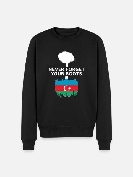 Aserbaidschan Azerbaijan Roots - Men's Premium Organic Jumper - black