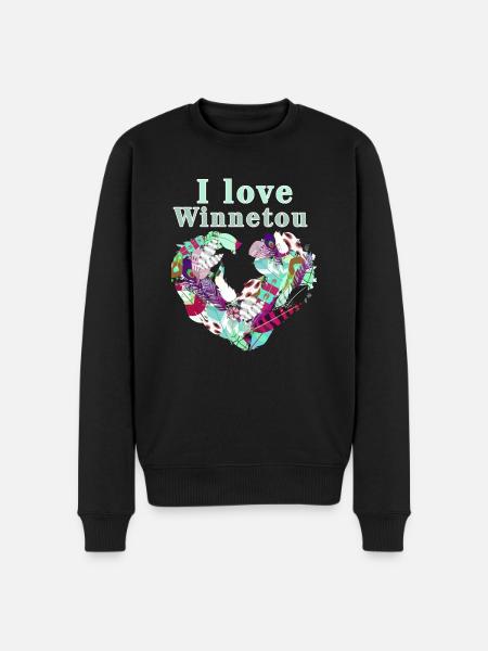 Save Winnetou,Winnetou,Federn,Illustration - Men's Premium Organic Jumper - black