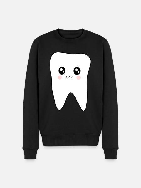 Tooth, Teeth, Dentist - Men's Premium Organic Jumper - black