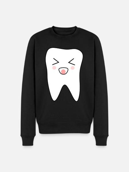 Tooth, teeth, dentist - Men's Premium Organic Jumper - black