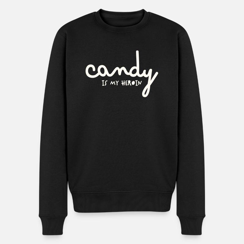 LES BONBONS SONT MON HÉROÏNE - Pull Premium bio Homme - noir