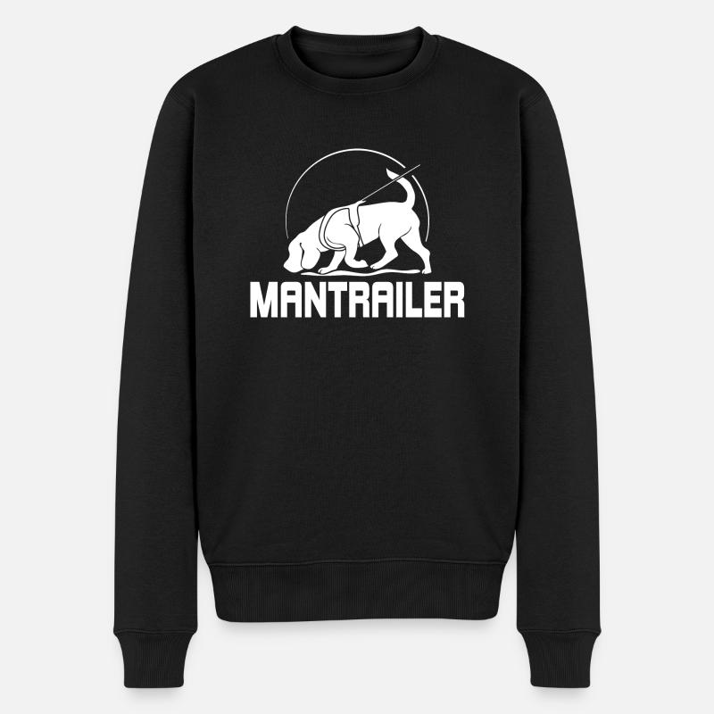 MANTRAILER Hundesport Suchhunde Hunde Hund - Männer Premium Bio Pullover - Schwarz
