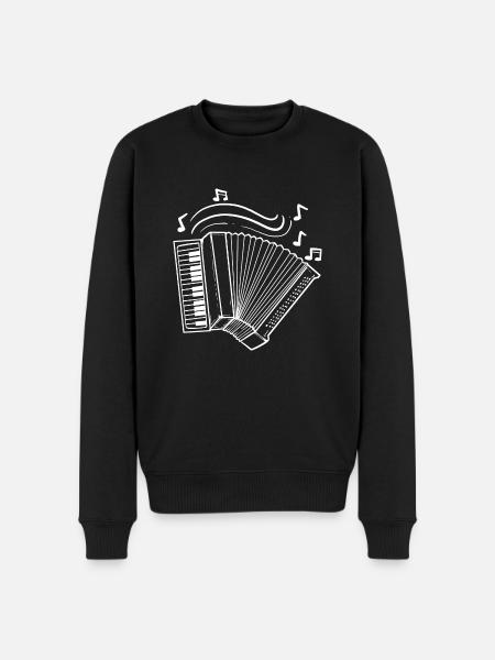 Accordion - Men's Premium Organic Jumper - black
