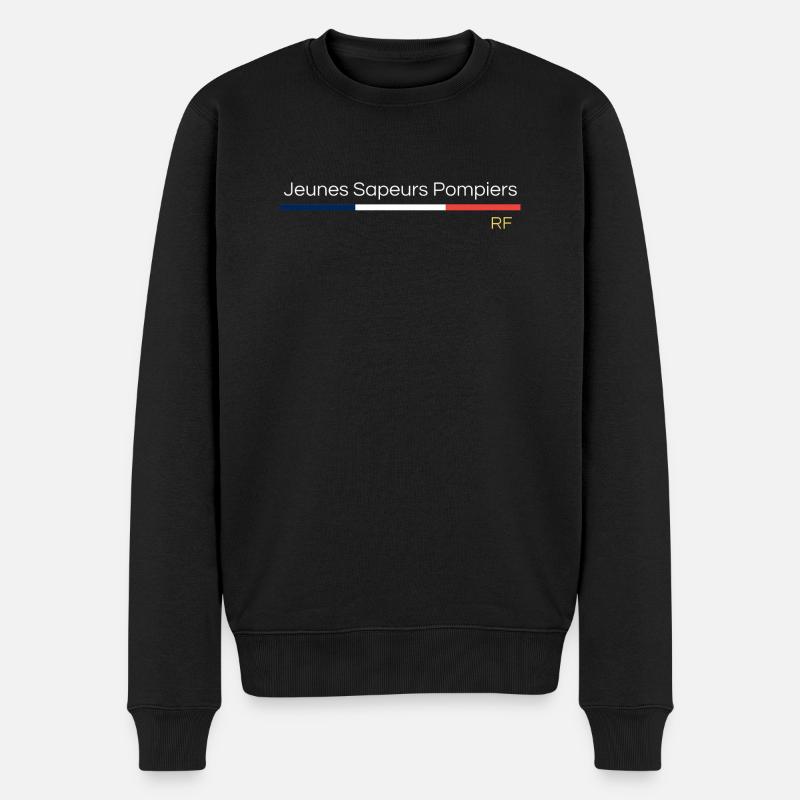 JEUNES SAPEURS POMPIERS - Pull Premium bio Homme - noir
