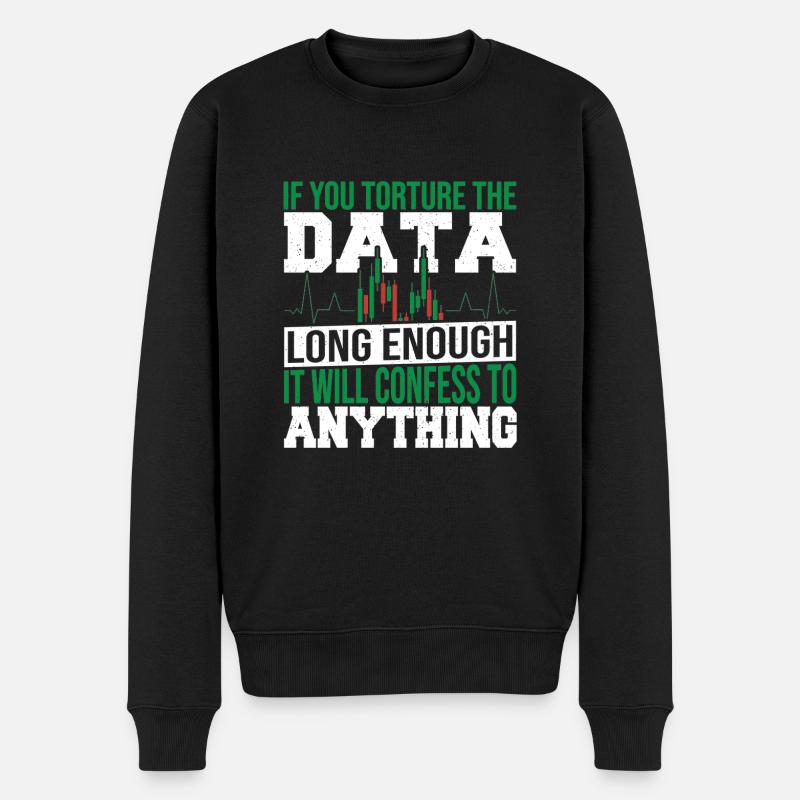 Datenanalyse Datenintegration Datenwissenschaft - Männer Premium Bio Pullover - Schwarz