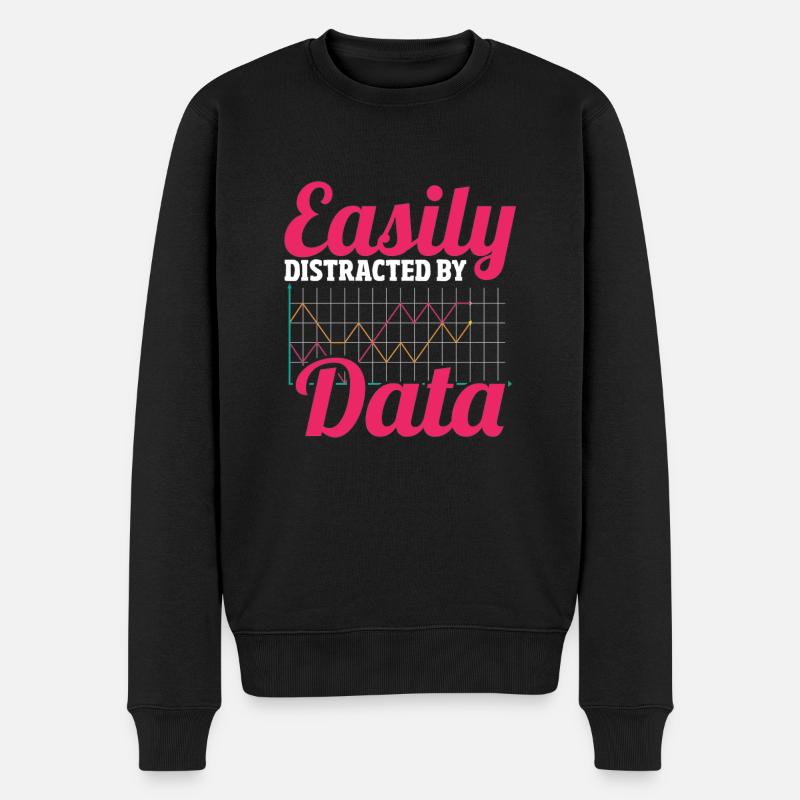 Analyst Datenerfassung Dateningenieur Daten - Männer Premium Bio Pullover - Schwarz