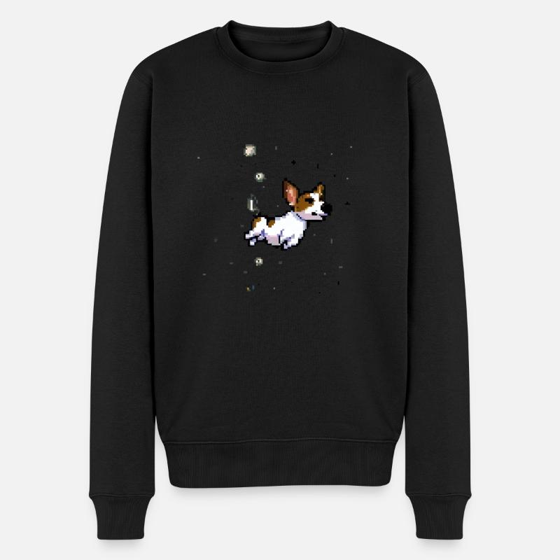 Jack Russell Terrier - Männer Premium Bio Pullover - Schwarz