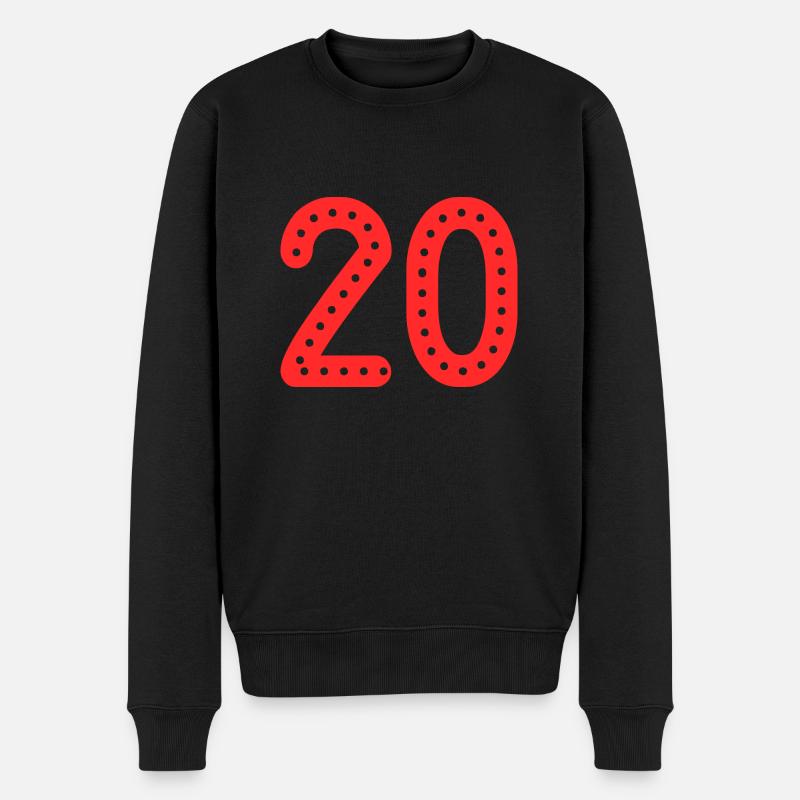 20 ANS. 20e ANNIVERSAIRE. ANNIVERSAIRE 20 ANS. 20 - Pull Premium bio Homme - noir