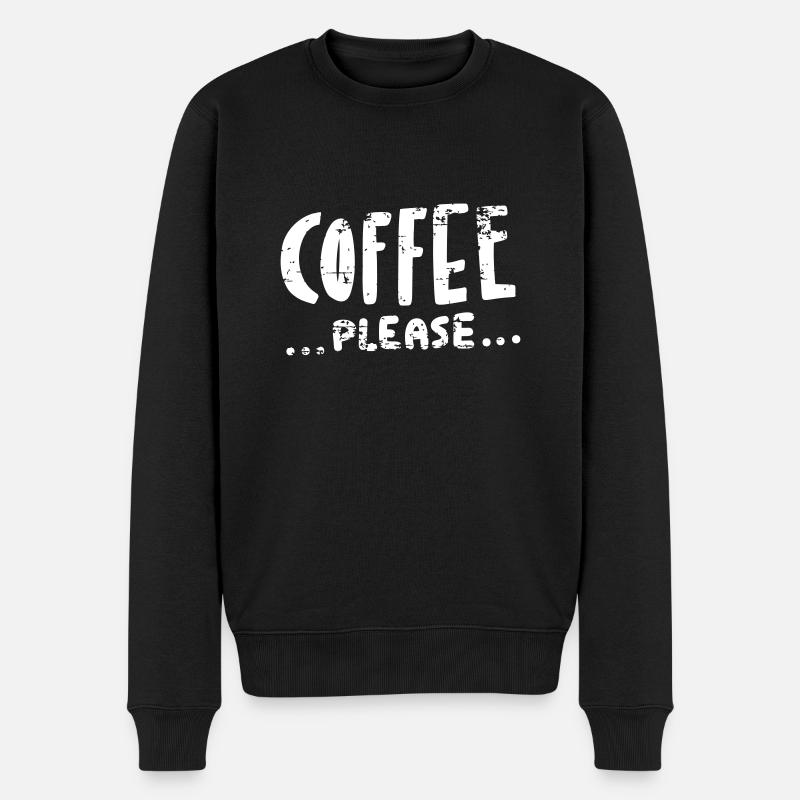 Café ... s'il te plaît ... - Pull Premium bio Homme - noir