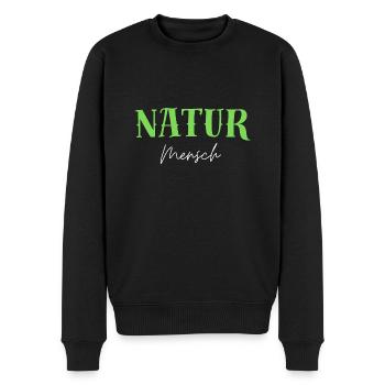 Nature Personnes Responsabilité environnementale Vivre de manière durable - Pull Premium bio Homme - noir - Devant - Nico (187cm)