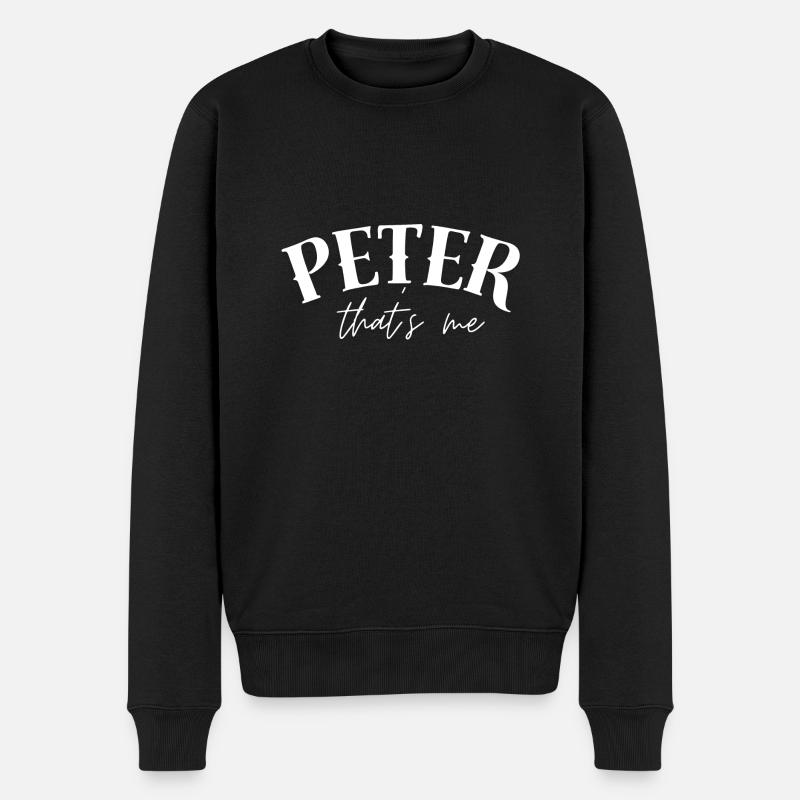 Peter est mon nom - Pull Premium bio Homme - noir