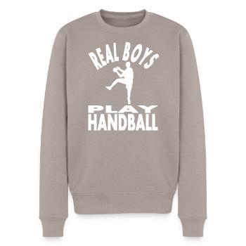 Handball Play Handball Player Quote Gift - Pull Premium bio Homme - taupe - Devant - Nico (187cm)