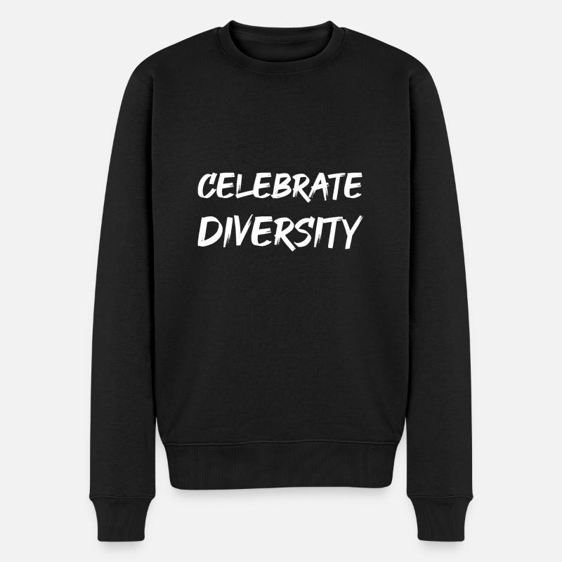 Célébrer la diversité - Pull Premium bio Homme - noir