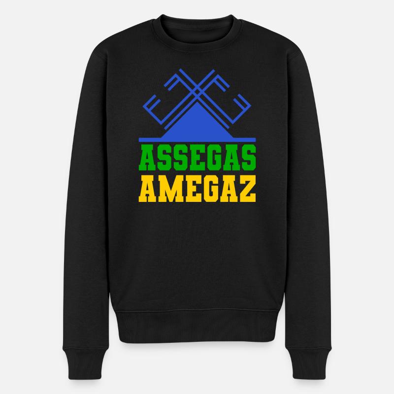 Assegas amegaz - Pull Premium bio Homme - noir