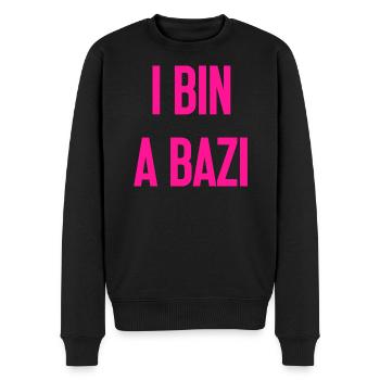 Je suis un Bazi – proverbe bavarois avec humour - Pull Premium bio Homme - noir - Devant - Nico (187cm)