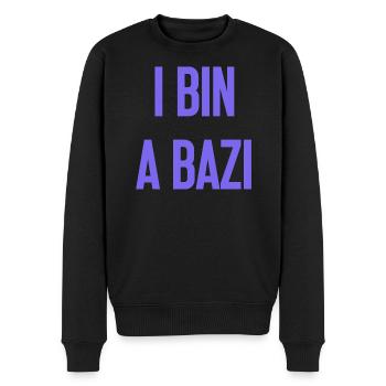 Je suis un Bazi – proverbe bavarois avec humour - Pull Premium bio Homme - noir - Devant - Nico (187cm)