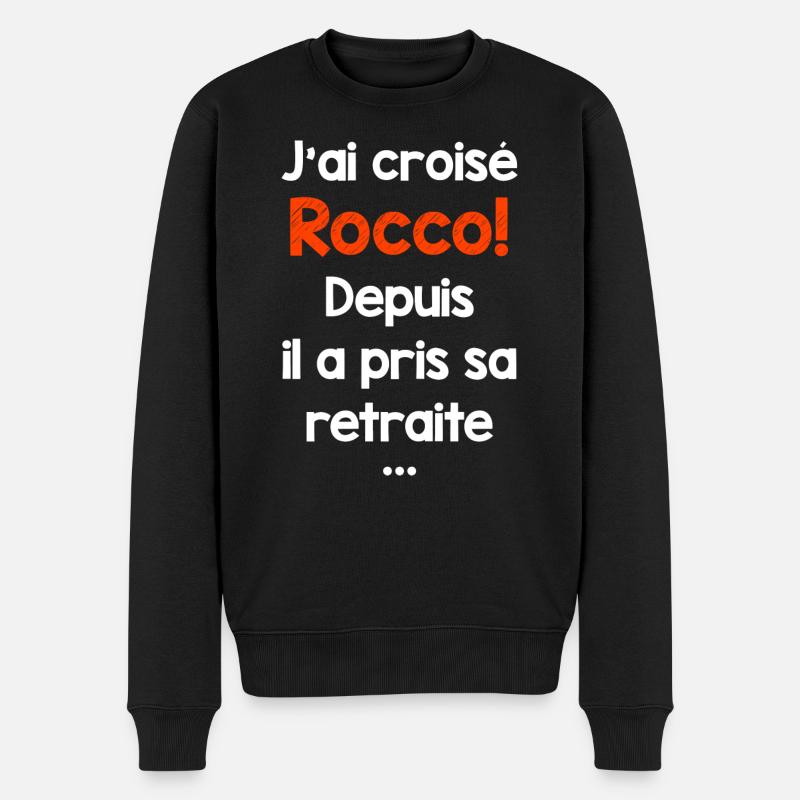 J'ai croisé Rocco - Pull Premium bio Homme - noir