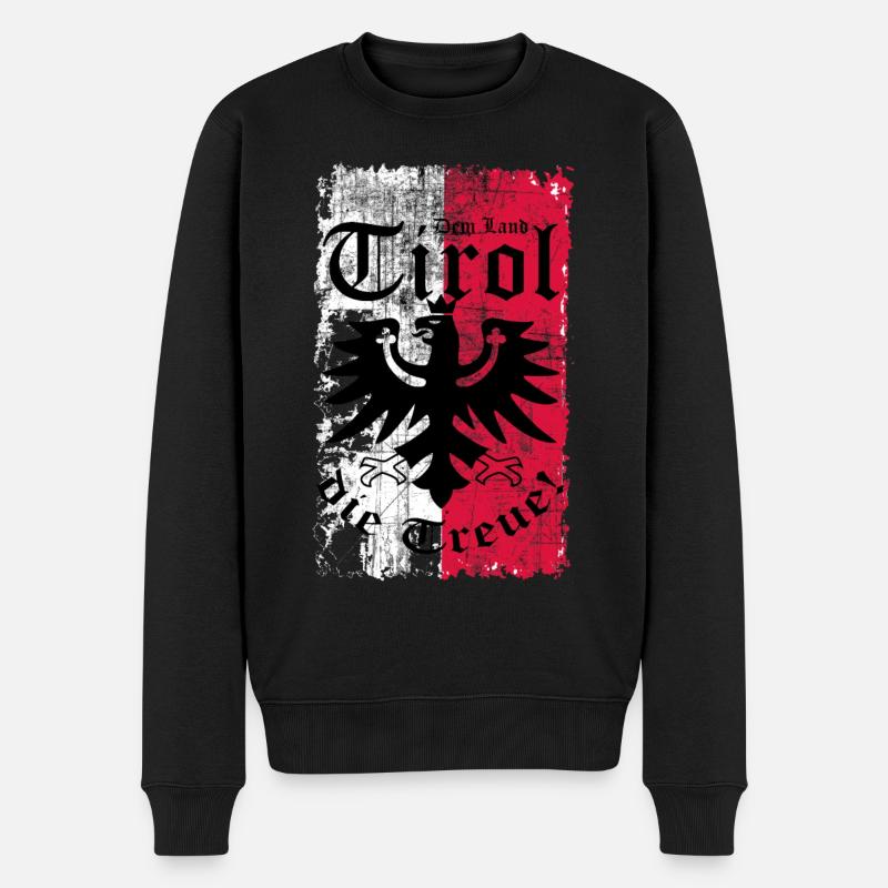 Tirol - Männer Premium Bio Pullover - Schwarz