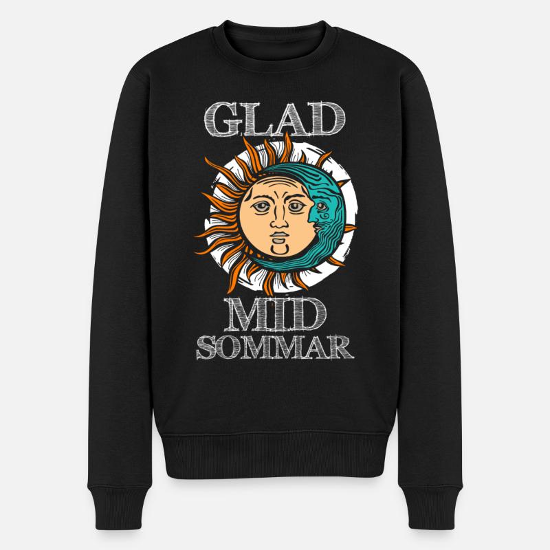 Midsommar Fest Ritual - Männer Premium Bio Pullover - Schwarz