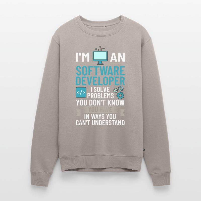 Software Development Software Developer Developer Men's Premium Organic Jumper