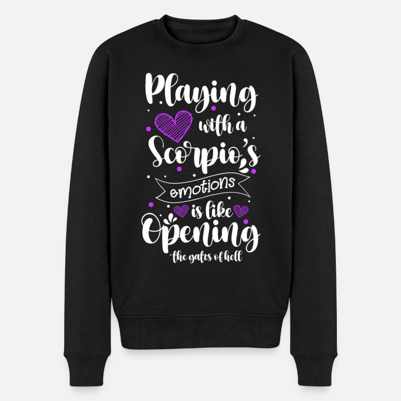Horoscope Astro Novembre - Pull Premium bio Homme - noir