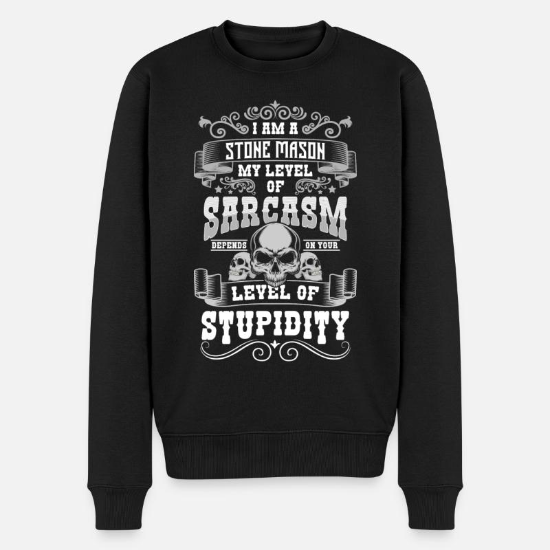 Marteau de pierre artisanale - Pull Premium bio Homme - noir