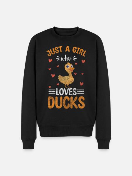 Ducklings Bathing Duck Swimming - Men's Premium Organic Jumper - black