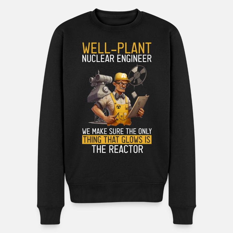 Kernenergie Spruch für Kernenergie - Männer Premium Bio Pullover - Schwarz