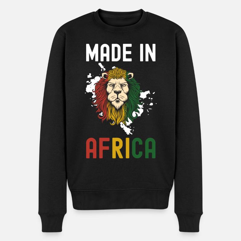 Afrique, Nature, Bien-être animal - Pull Premium bio Homme - noir