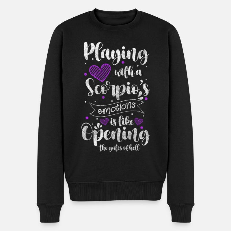 Horoskop Geburt - Männer Premium Bio Pullover - Schwarz