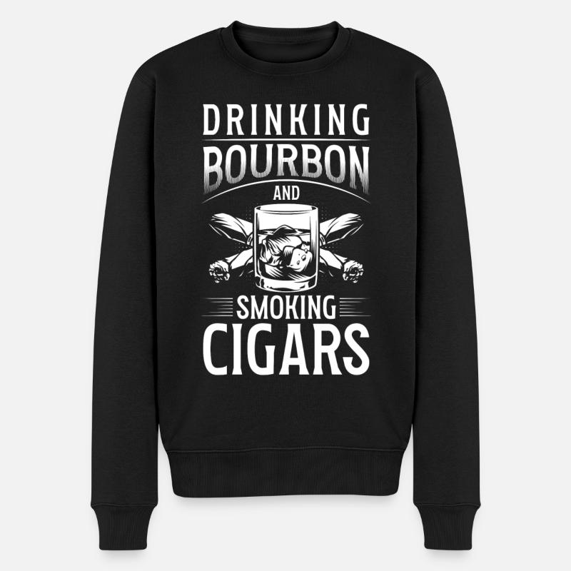 Fumer la cigarette - Pull Premium bio Homme - noir