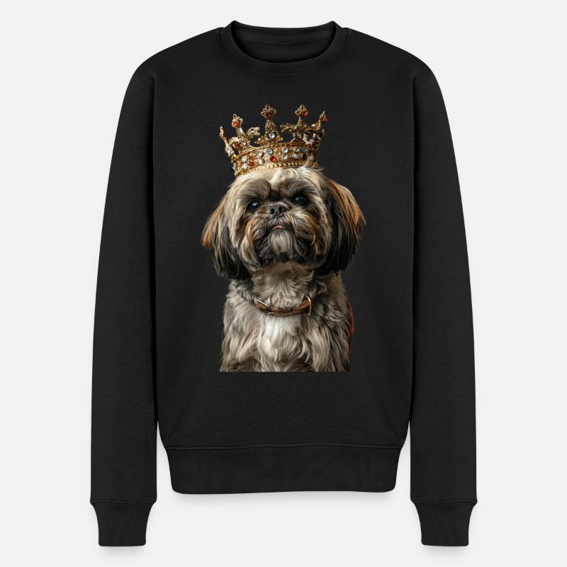 Shih Tzu - Männer Premium Bio Pullover - Schwarz