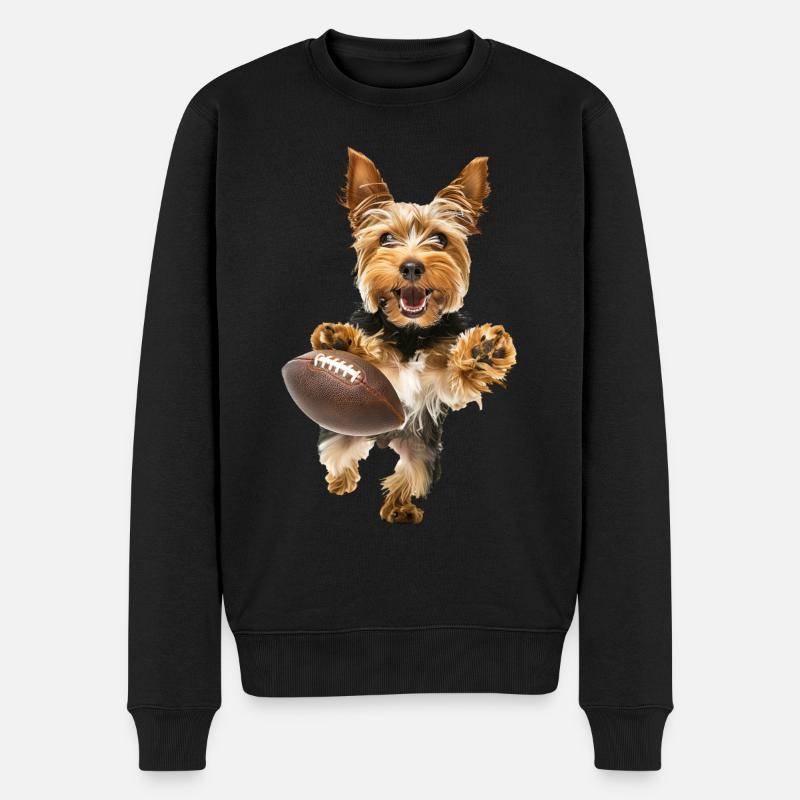 Yorkshire Terrier - Pull Premium bio Homme - noir