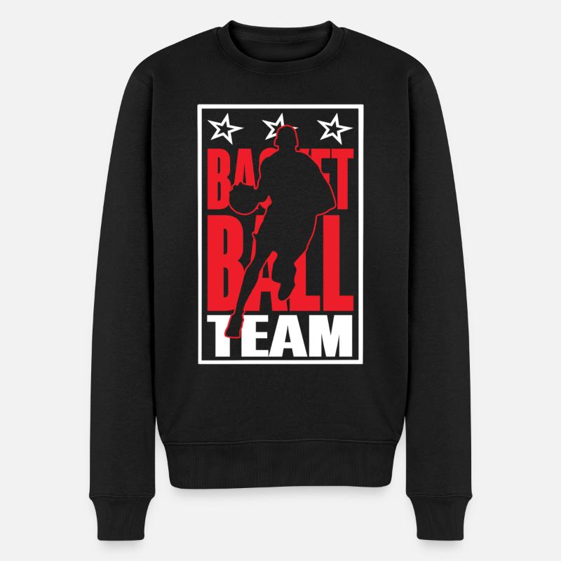 Équipe de basket-ball - Pull Premium bio Homme - noir