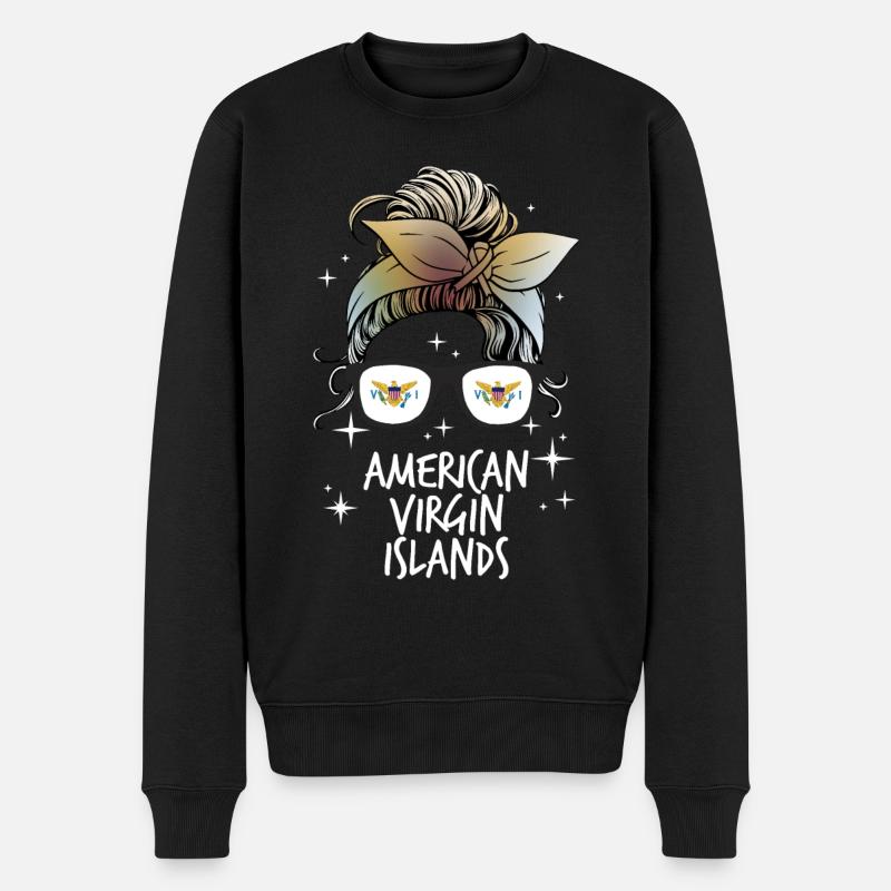 Îles Vierges américaines - Pull Premium bio Homme - noir
