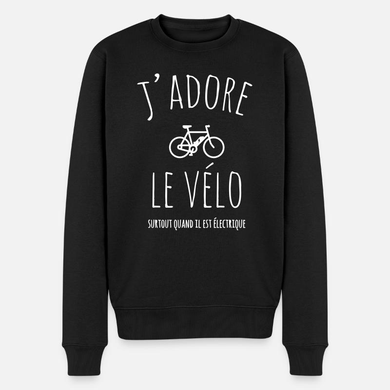 j'adore vélo électrique - Pull Premium bio Homme - noir
