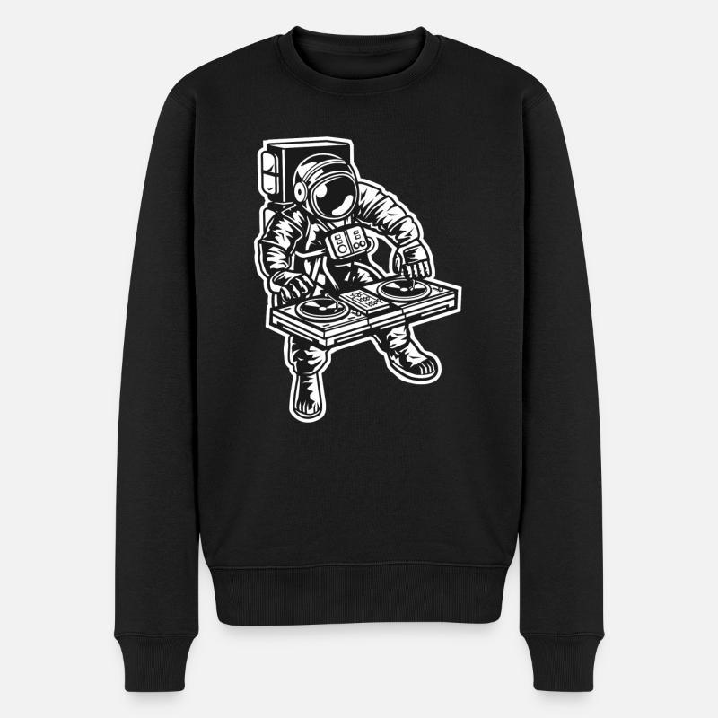 Astronaute DJ - Pull Premium bio Homme - noir