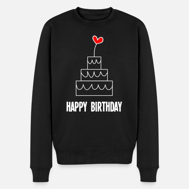 ALLES GUTE ZUM GEBURTSTAG. ALLES GUTE ZUM GEBURTSTAG. JAHRESTAG - Männer Premium Bio Pullover - Schwarz